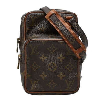ルイ ヴィトン モノグラム ミニ アマゾン 斜め掛け ショルダーバッグ M45238 ブラウン PVC レザー レディース LOUIS VUITTON 【中古】