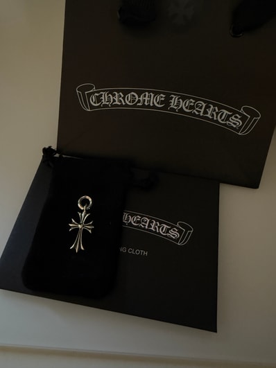 Chrome Hearts Tiny CH Cross Charm "Silver"