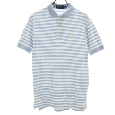 POLO RALPH LAUREN ポロラルフローレン ボーダー 半袖 ポロシャツ S/P ブルー系