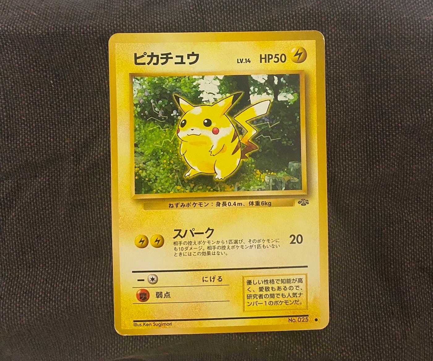 ピカチュウ ○ : 旧裏 [PMCG2 No.025](拡張パック「ポケモンジャングル