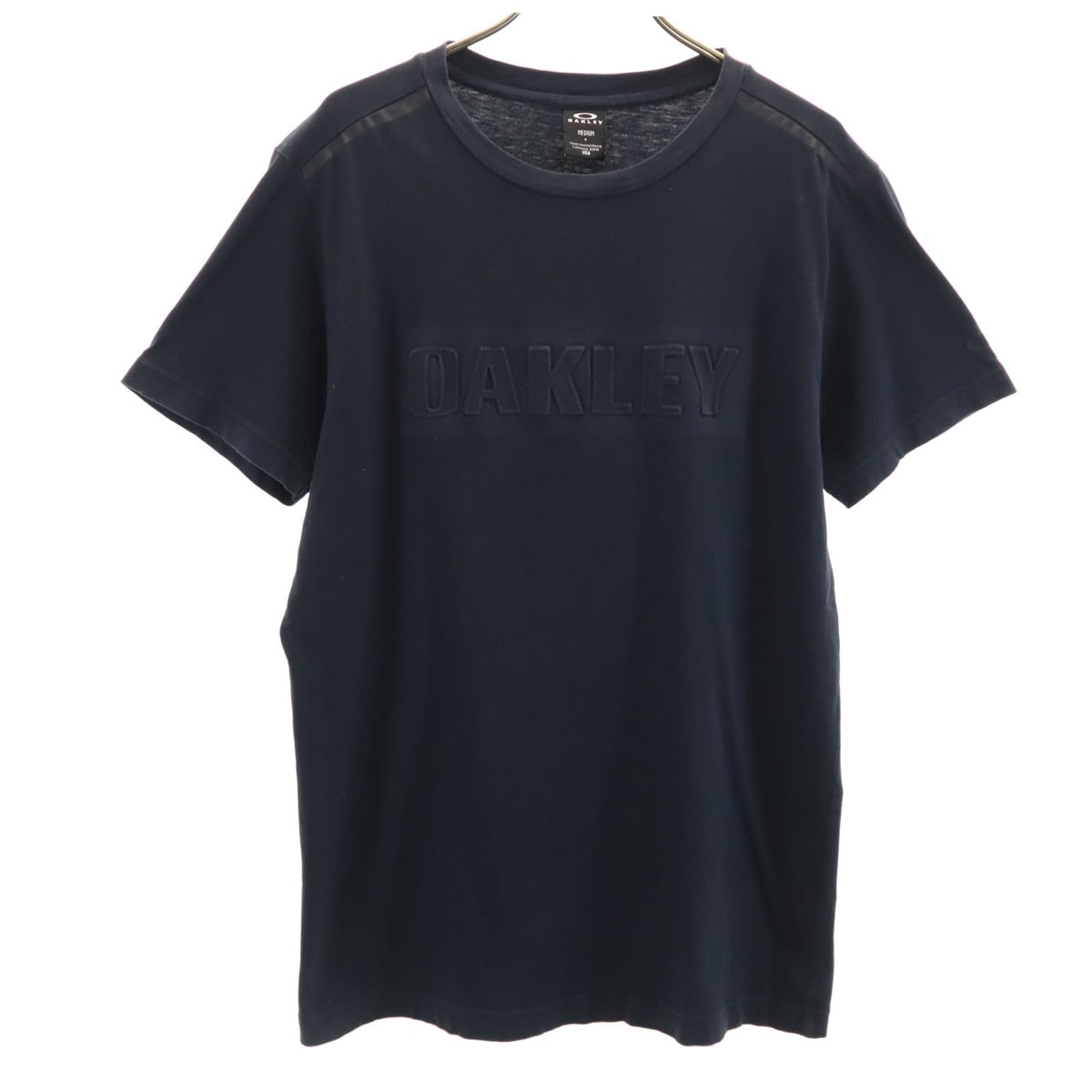 OAKLEY オークリー エンボス 半袖 Tシャツ M ブラック