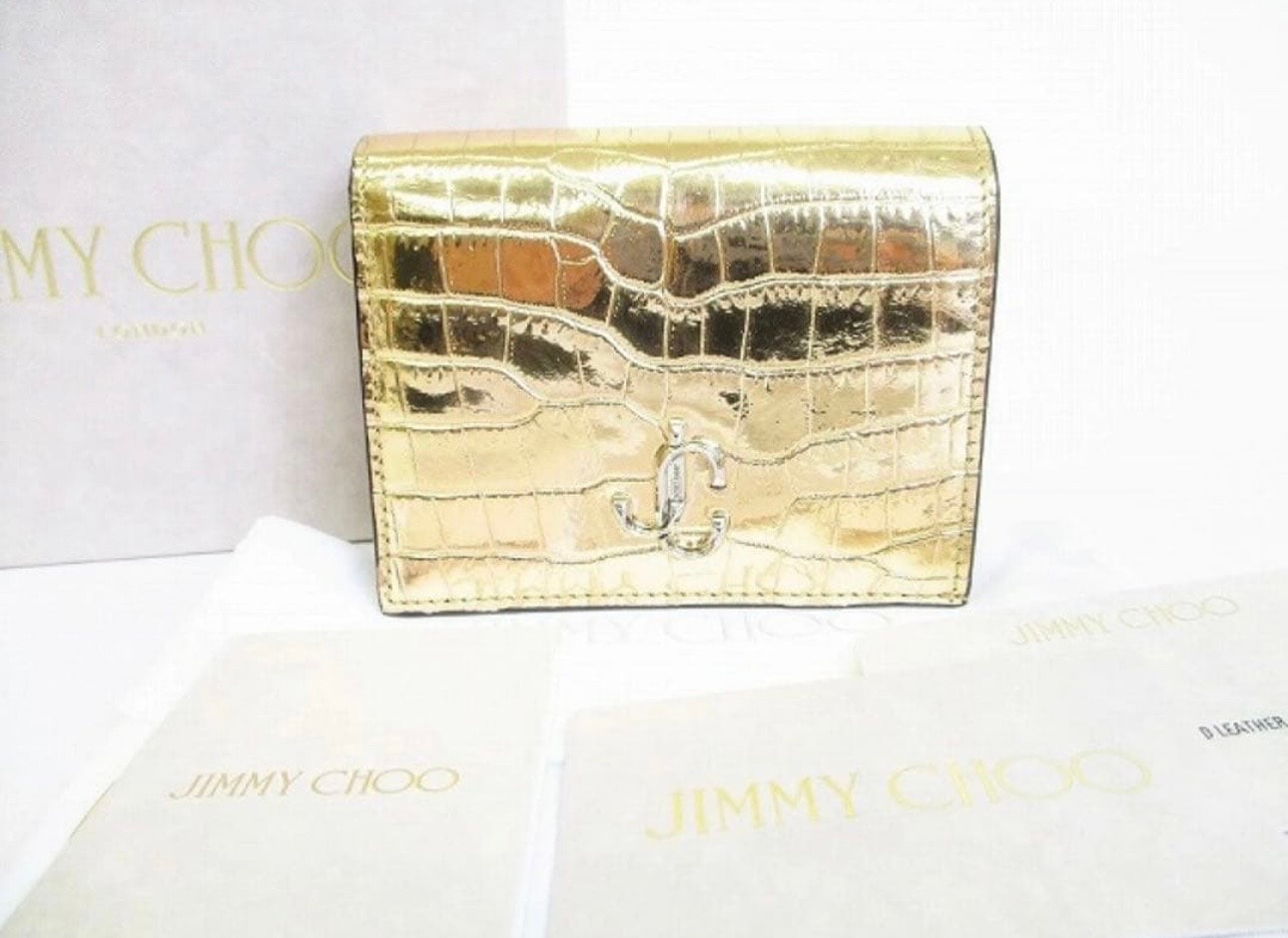 【開運】新品未使用 ジミーチュウ jimmy choo クロコ 財布