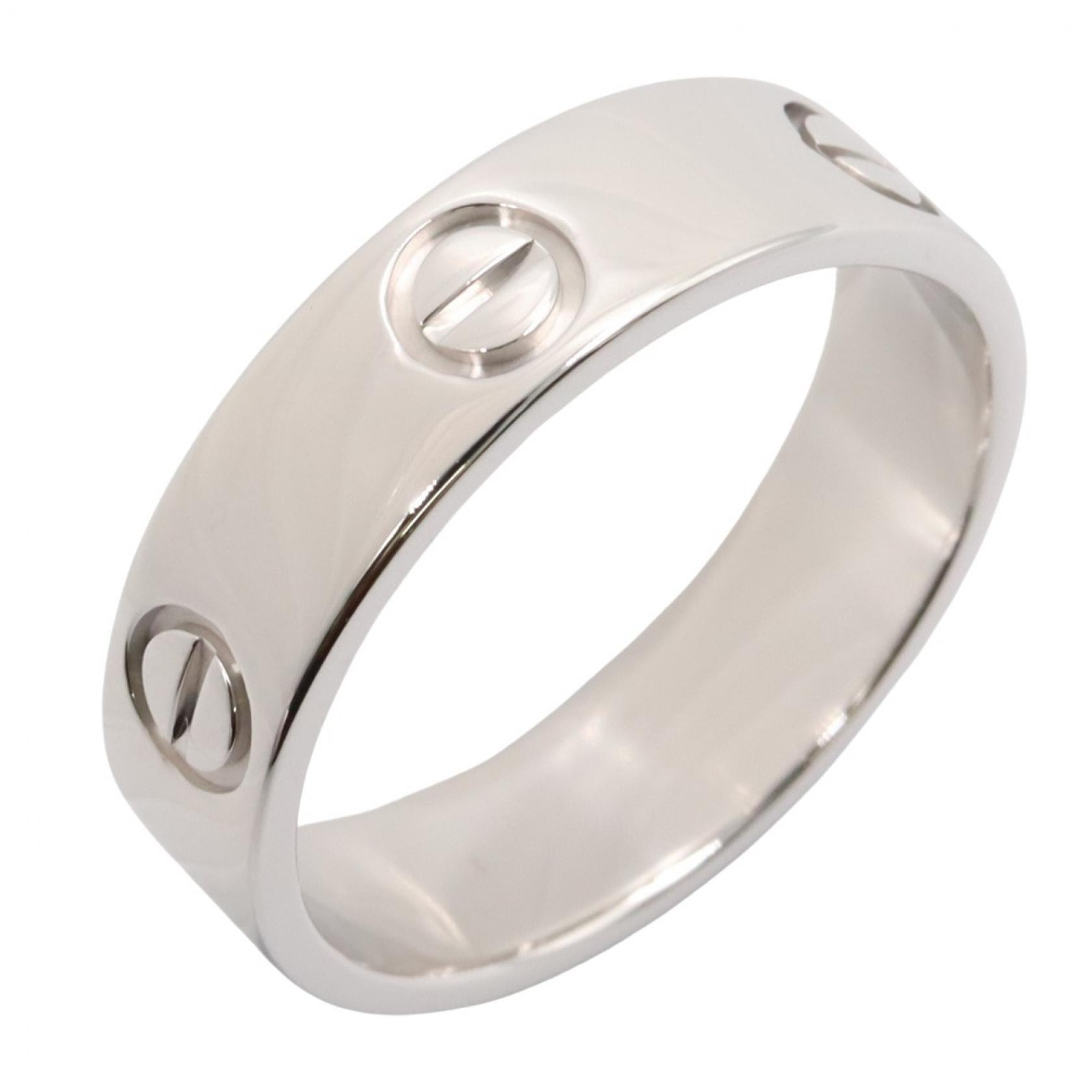 カルティエ CARTIER ラブリング リング・指輪 ジュエリー K18WG(ホワイトゴールド) メンズ レディース シルバー系 B4084700 【中古】