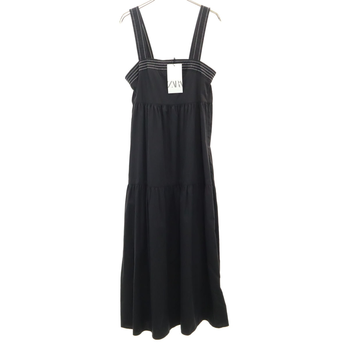 未使用 ZARA ザラ ノースリーブ ワンピース S ブラック