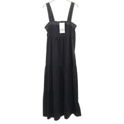 未使用 ZARA ザラ ノースリーブ ワンピース S ブラック