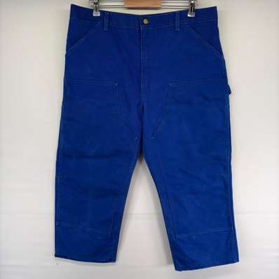 古着 カーハート Carhartt パンツ ハンマーループ スパナポケット ペインター ジップフライ ダブルニー w38 L32 ブルー系 メンズ