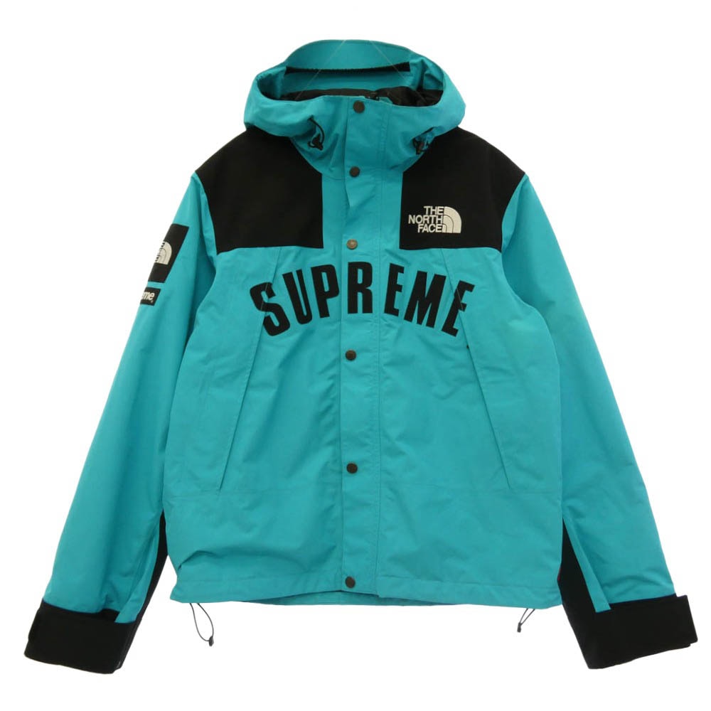 Supreme シュプリーム 19SS NP11901I x The North Face Arc Logo Mountain Parka  Blue ザノースフェイス アーチ ロゴ マウンテン パーカー ライトグリーン系【中古】