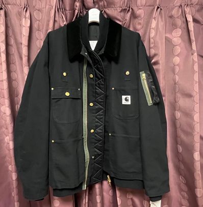 Carhartt WIP x sacai Canvas MA-1 Jacket Michigan "Black"