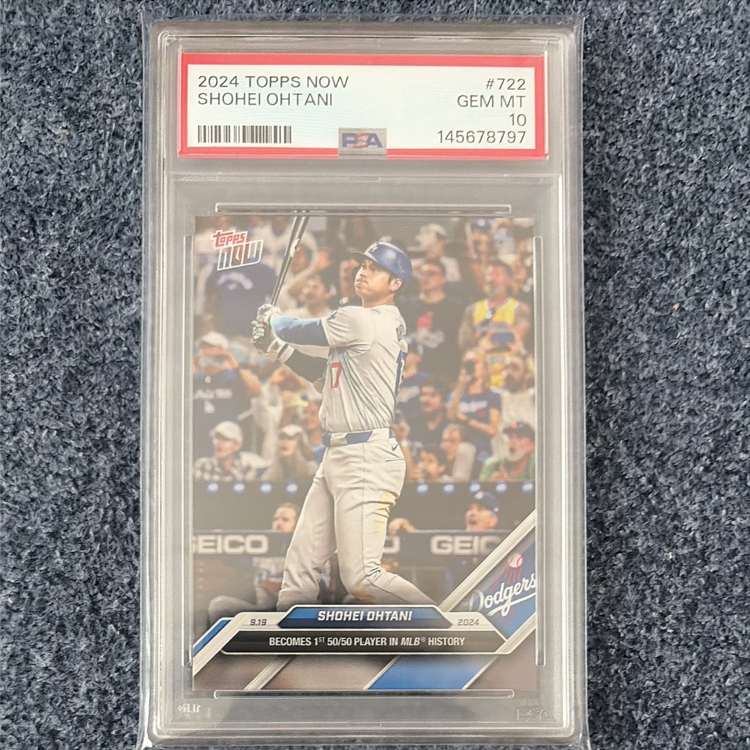 PSA10】大谷翔平 [722](2024 MLB トップスナウカード「50/50 Club 9/19