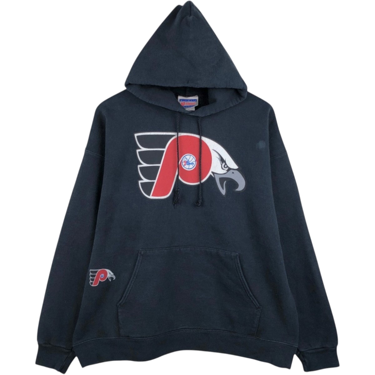 古着 ヘインズ Hanes NFL PHILADELPHIA EAGLES フィラデルフィアイーグルス スウェットプルオーバーパーカー メンズL相当/eaa678793