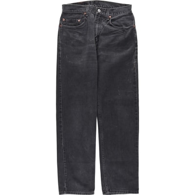 古着 00年代 リーバイス Levi's 505 REGULAR FIT STRAIGHT LEG ブラックデニム テーパードデニムパンツ メンズw30相当/eaa634272