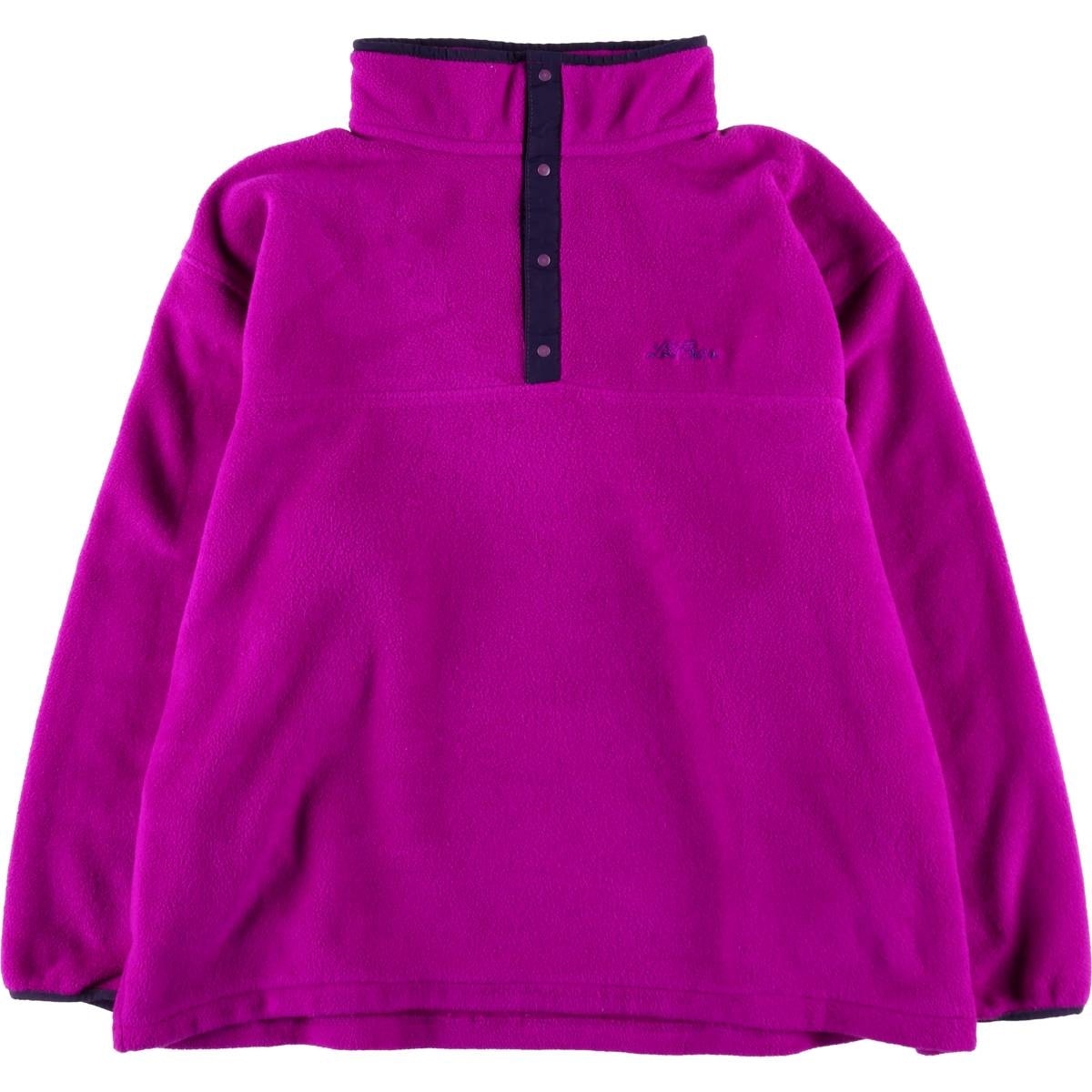 빈티지 의류 ~90년대 L.L.Bean 하프 스냅 플리스 풀오버 남성용 XL 상당 빈티지/EAA495998
