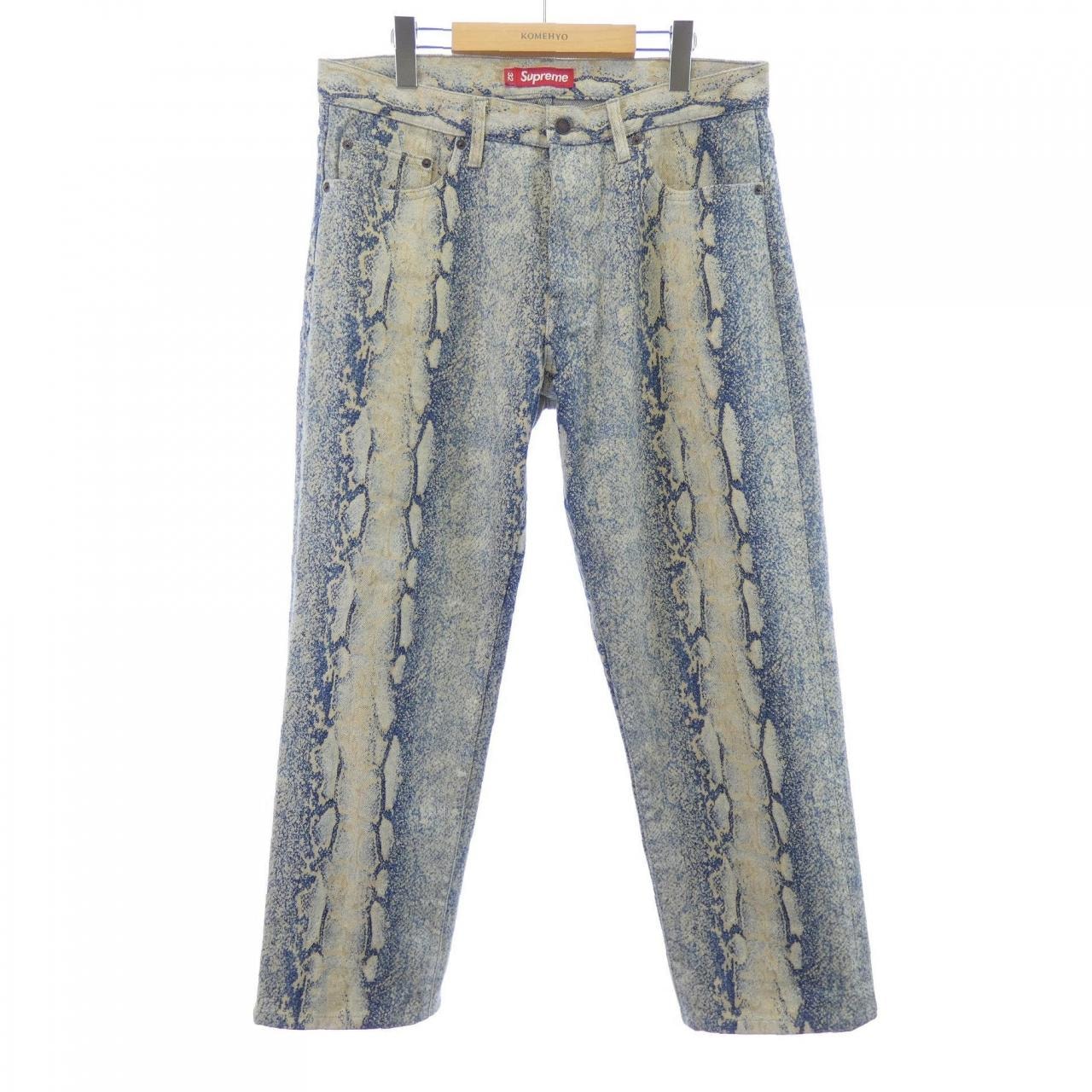 シュプリーム SUPREME regular jean snake ジーンズ