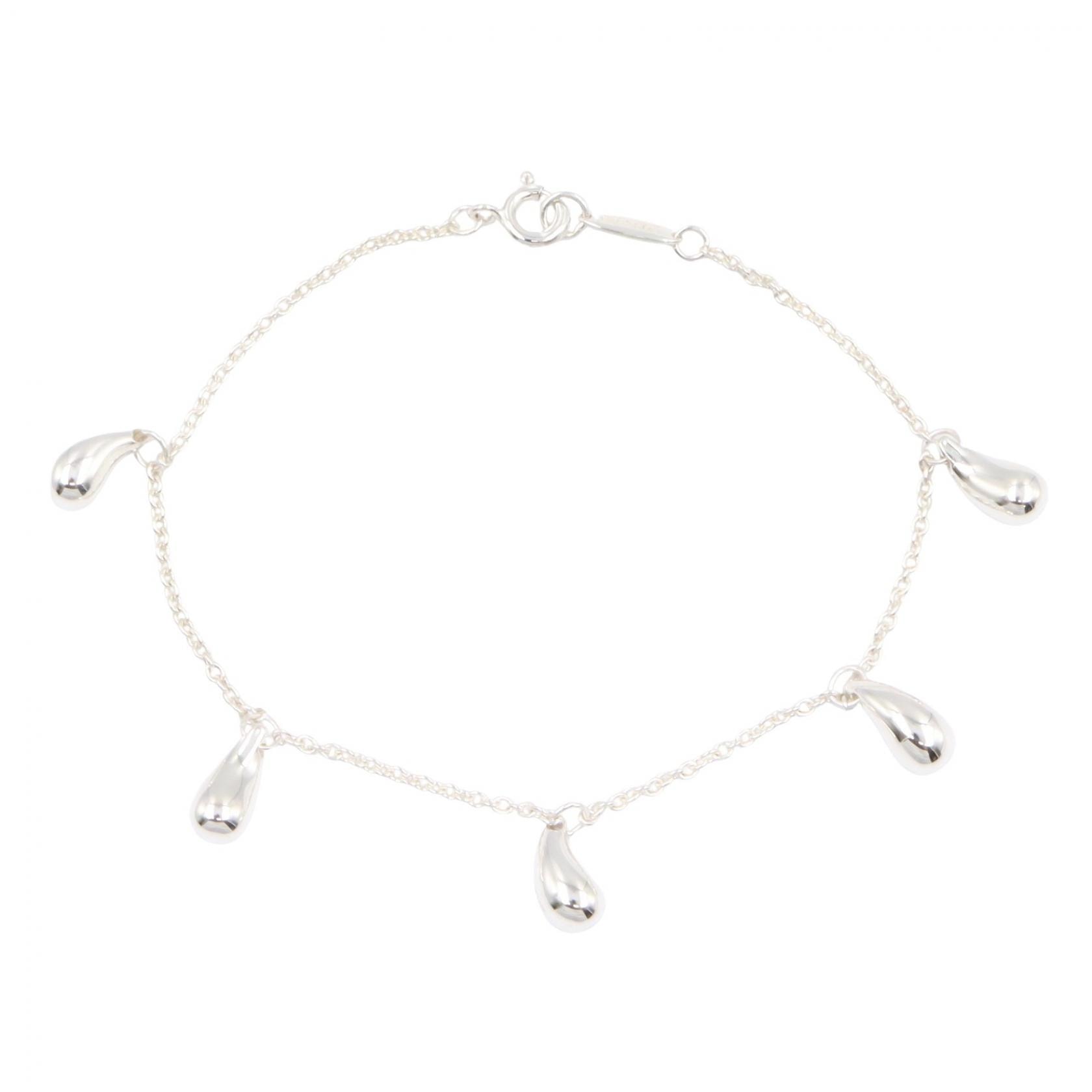 ティファニー TIFFANY&CO ティアドロップ 5P ブレスレット ブレスレット アクセサリー シルバー925 レディース シルバー系 【中古】