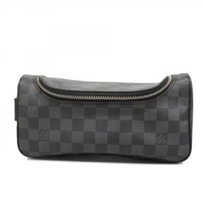 ★最終価格【6db0903-k】ルイヴィトン ポーチ ダミエ・グラフィット トワレポーチ N47625 ブラック グレー【中古】メンズ