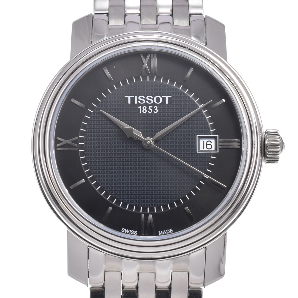 ティソ TISSOT T097.410.11.058.00 T-クラシック ブラック クォーツ メンズ 美品 内箱・保証書付き 腕時計 J#150421