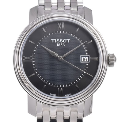 ティソ TISSOT T097.410.11.058.00 T-クラシック ブラック クォーツ メンズ 美品 内箱・保証書付き 腕時計 J#150421