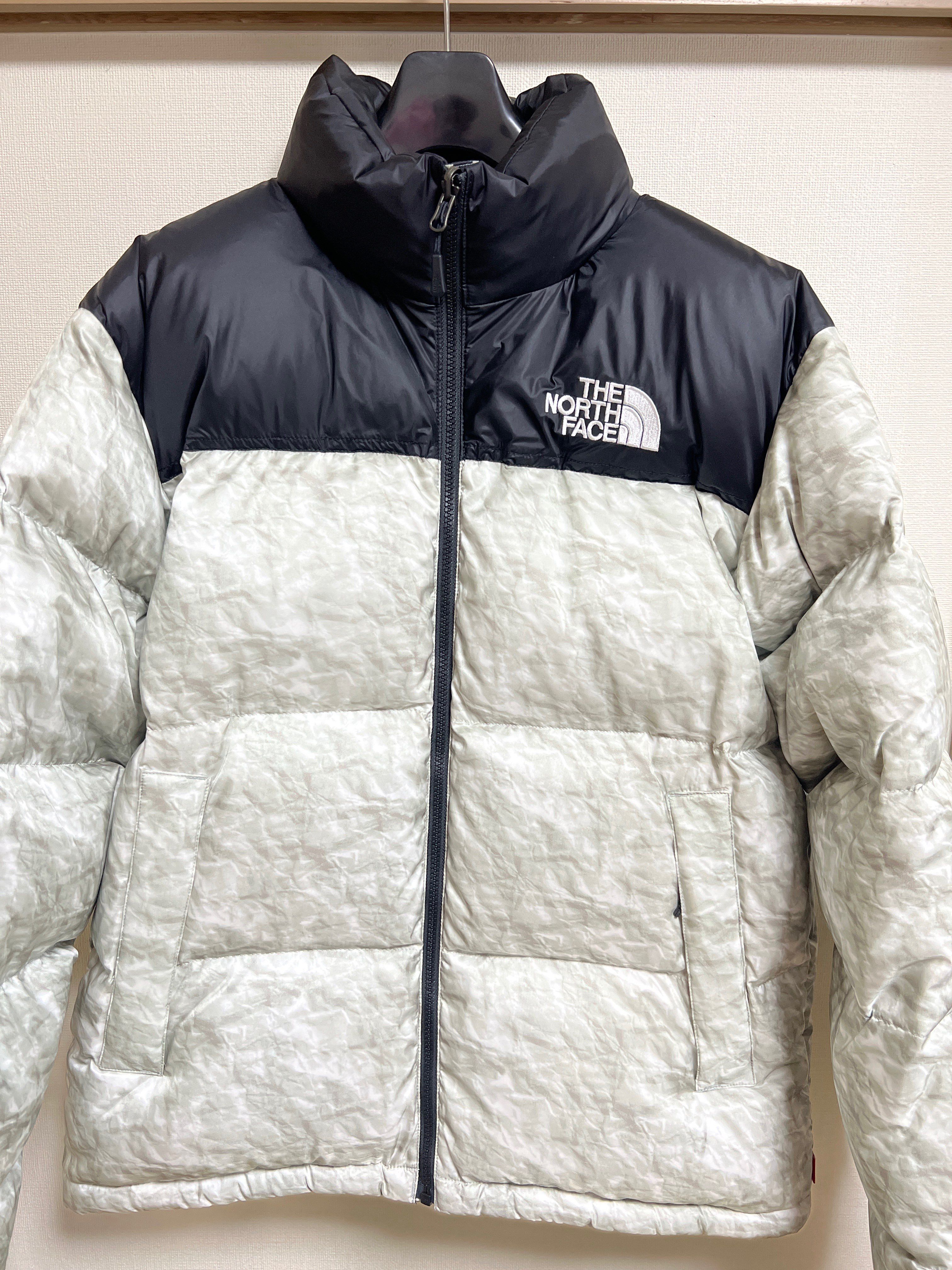 Supreme x The North Face Nuptse Jacket "White Paper Print"