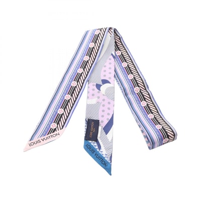 ルイ・ヴィトン LOUIS VUITTON バンドーBB ポップLV ブルーエ スカーフ 衣料品 シルク レディース パープル系 / ピンク系 / ブルー系 M73866 【中古】