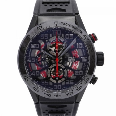 【6wdd0358】タグホイヤー カレラ TOKYOエディション 東京100本限定 CAR201D スケルトン文字盤【中古】腕時計 メンズ