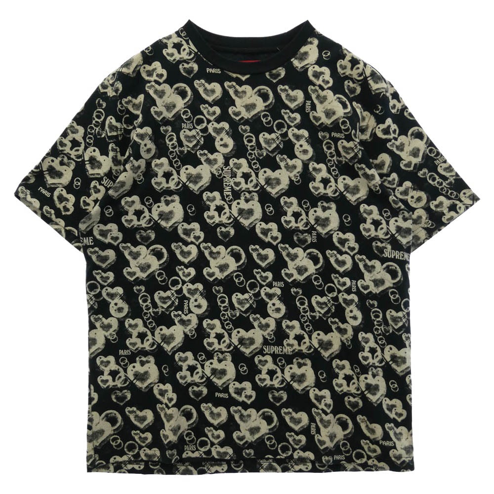 Supreme シュプリーム 21SS Jacquard Bubble Hearts Top バブル ハート 半袖 Tシャツ ブラック系 M【新古品】【未使用】【中古】
