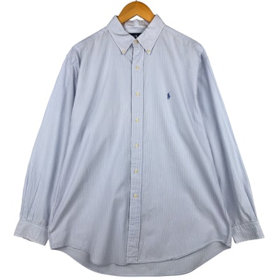 古着 ラルフローレン Ralph Lauren YARMOUTH 長袖 ボタンダウンストライプシャツ メンズL相当/eaa598106