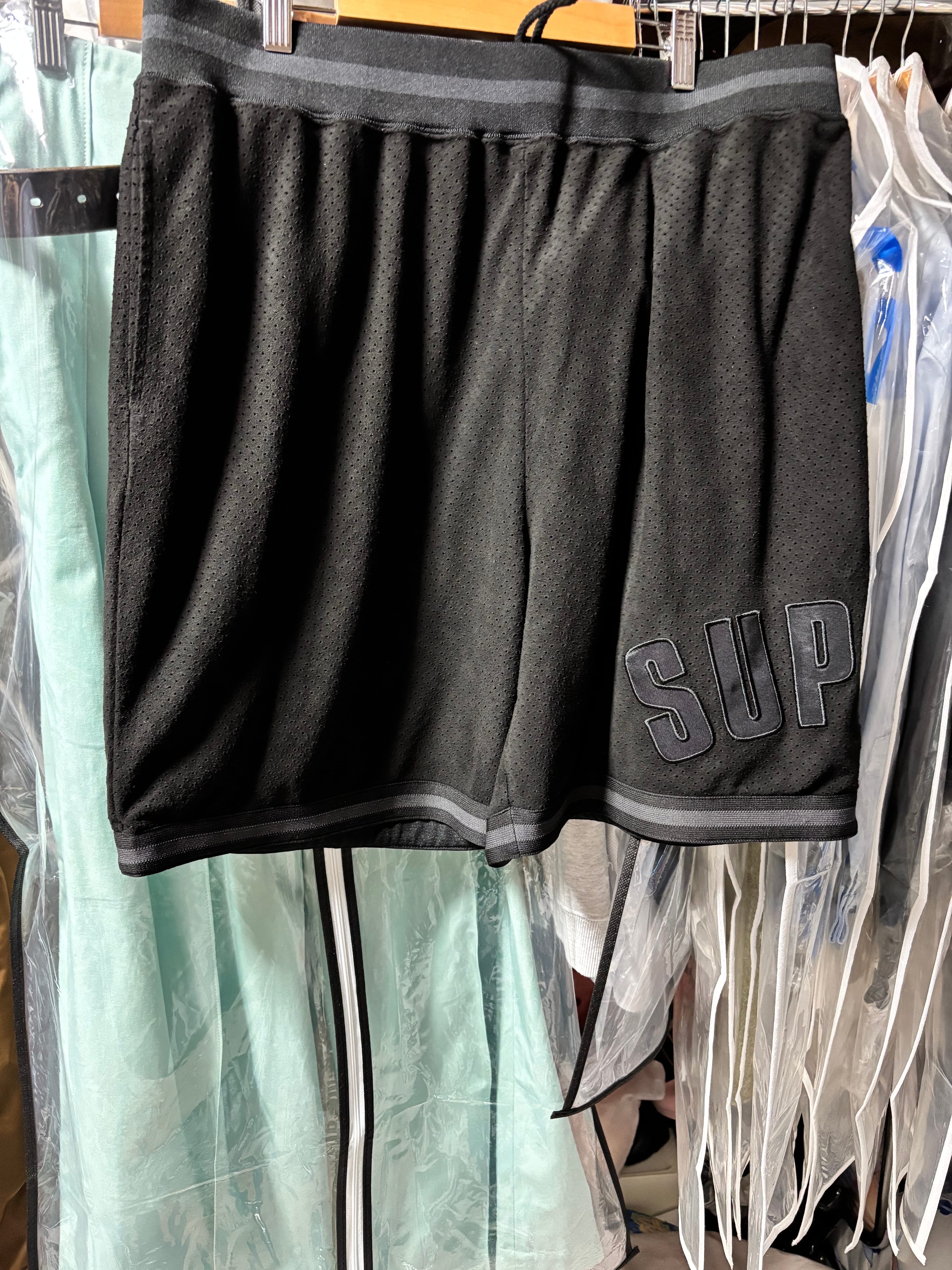 Supreme Ultrasuede Mesh Short "Black"