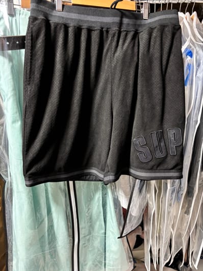 Supreme Ultrasuede Mesh Short "Black"
