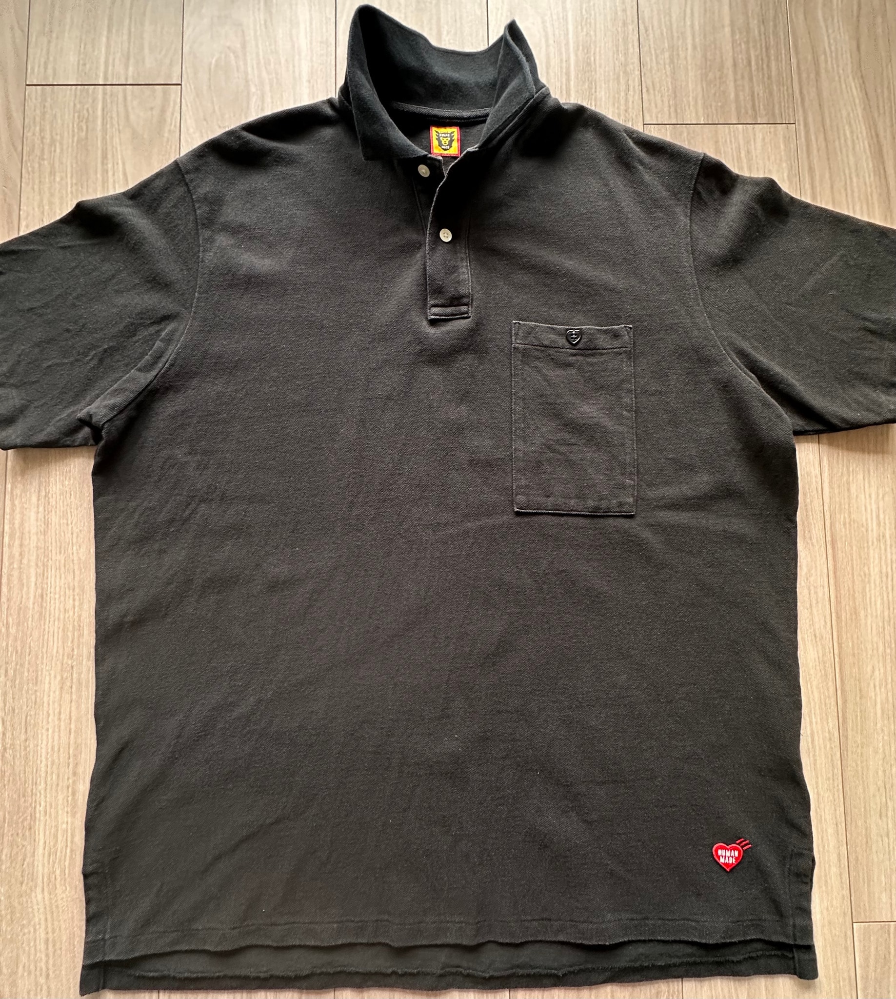 HUMAN MADE Big Polo Shirt "Black"