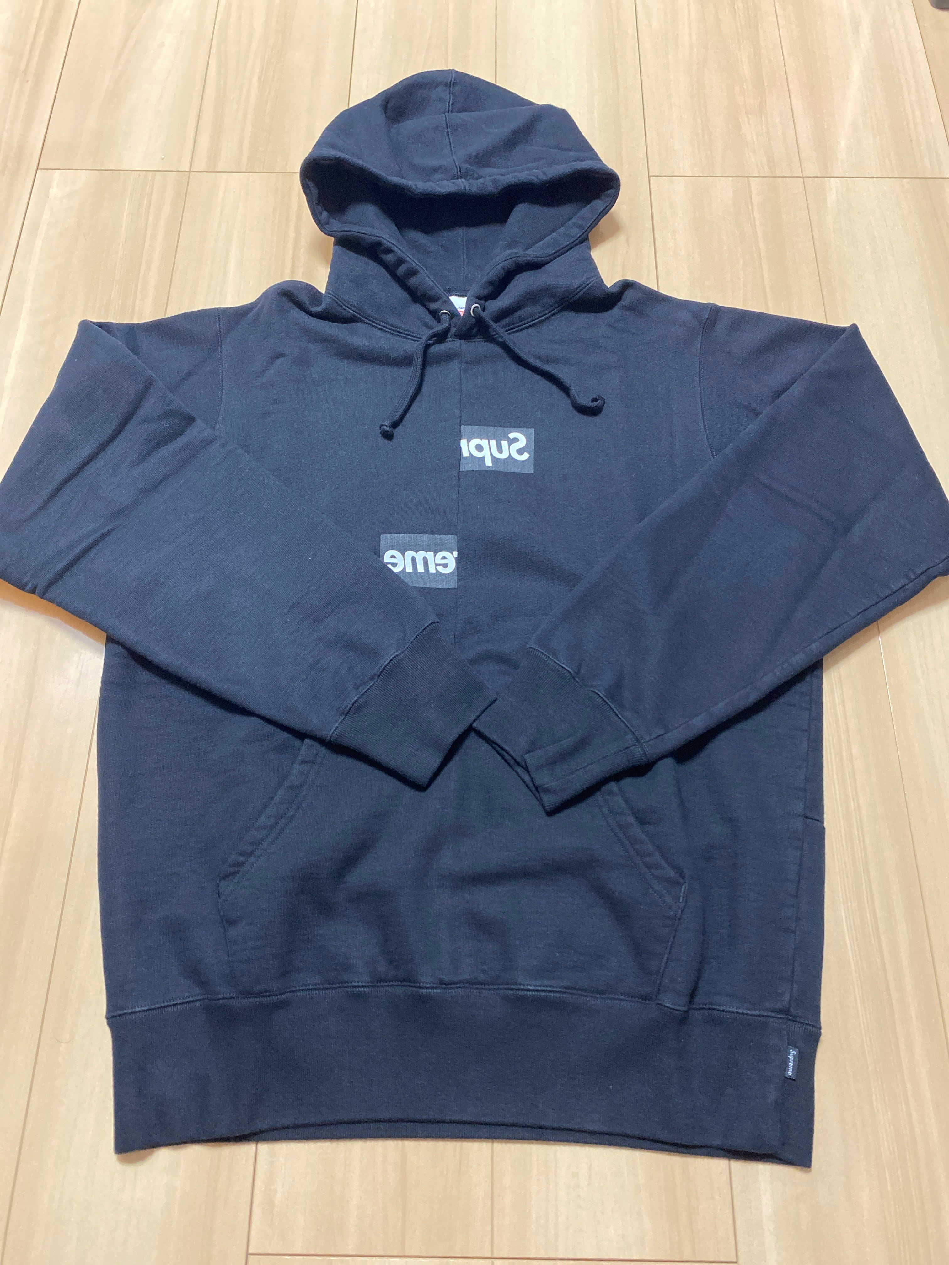 Supreme / Comme des Garçons SHIRT® Split Box Logo Hooded Sweatshirt "Black"