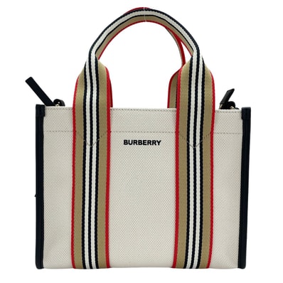 バーバリー BURBERRY キャンバス mini 2WAY トートバッグ キャンバス【中古】
