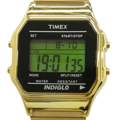 Supreme シュプリーム 19AW TW2U03300 × Timex Digital Watch タイメックス デジタル ウォッチ クォーツ 腕時計 ゴールド系【中古】