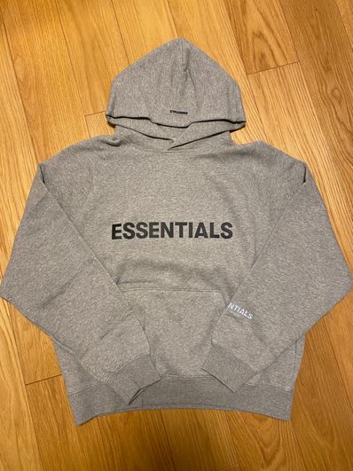 FEAR OF GOD ESSENTIALS 3D Silicon Applique Pullover Hoodie "Oatmeal"