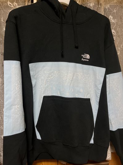 Supreme x The North Face Bandana Hooded Sweatshirt "Black"
