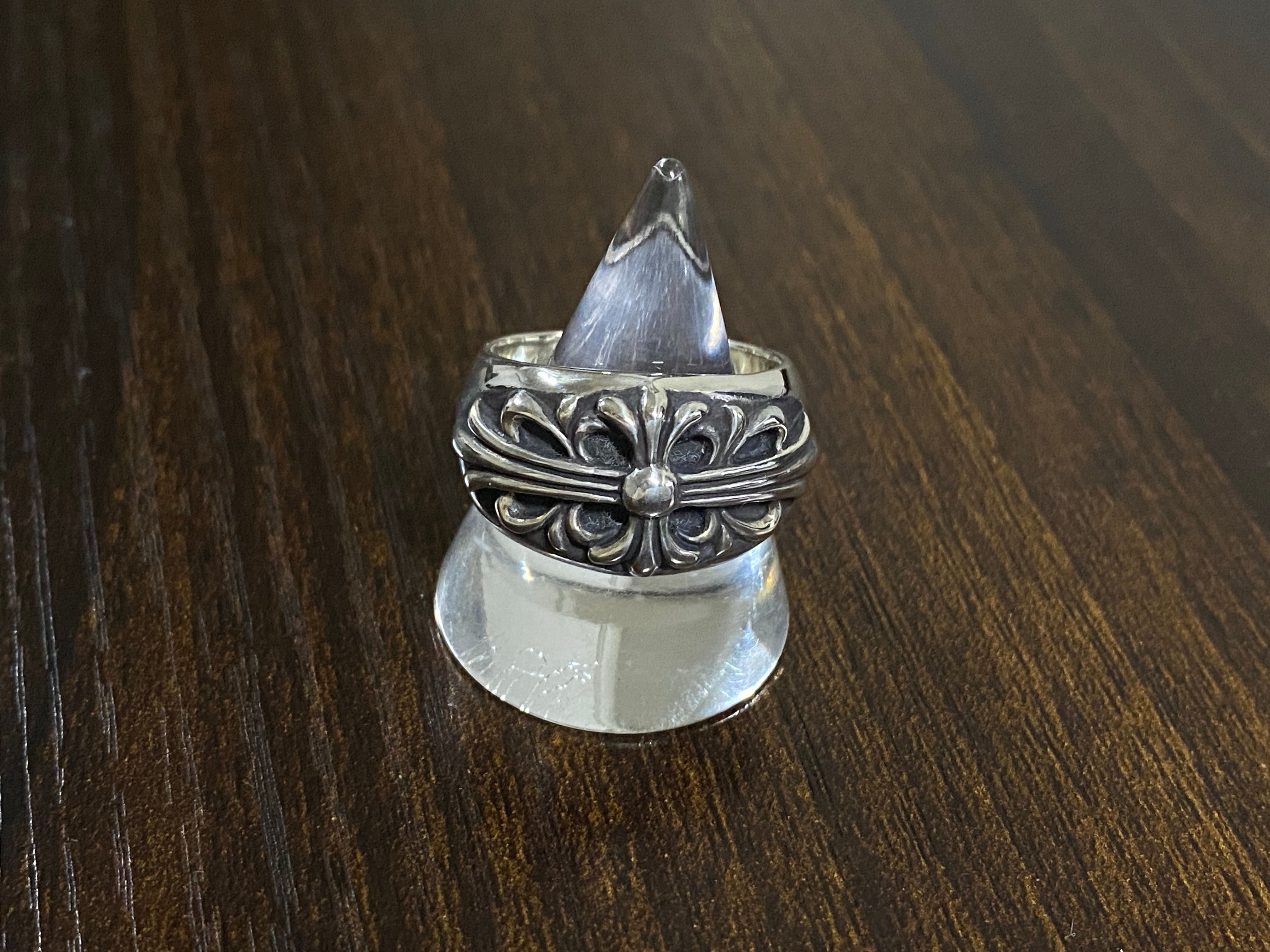 Chrome Hearts Floral Cross Ring "Silver"