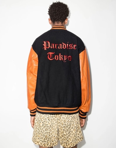 WACKO MARIA VARSITY JACKET "Black/Brown"
