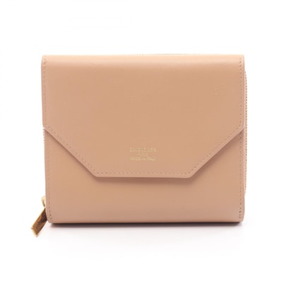 バレンシアガ BALENCIAGA エンベロープ 三つ折り財布 財布 レザー レディース ベージュ系 【中古】