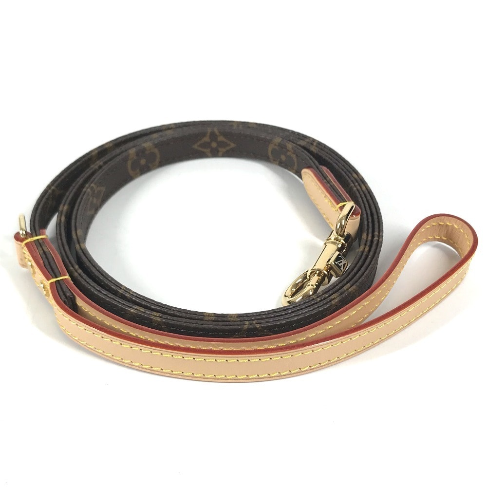 ルイヴィトン LOUIS VUITTON ドッグ リーシュ MM GI1217 モノグラム 犬用 ペット わんちゃん 紐 お散歩 リード モノグラムキャンバス ブラウン 未使用