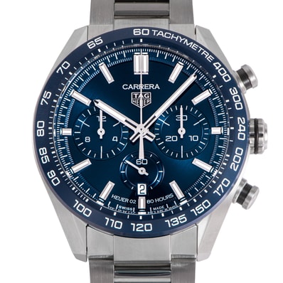 【新品】TAG HEUER タグホイヤー カレラ クロノグラフ CBN2A1A.BA0643 保証書2026年 ステンレススチール【中古】