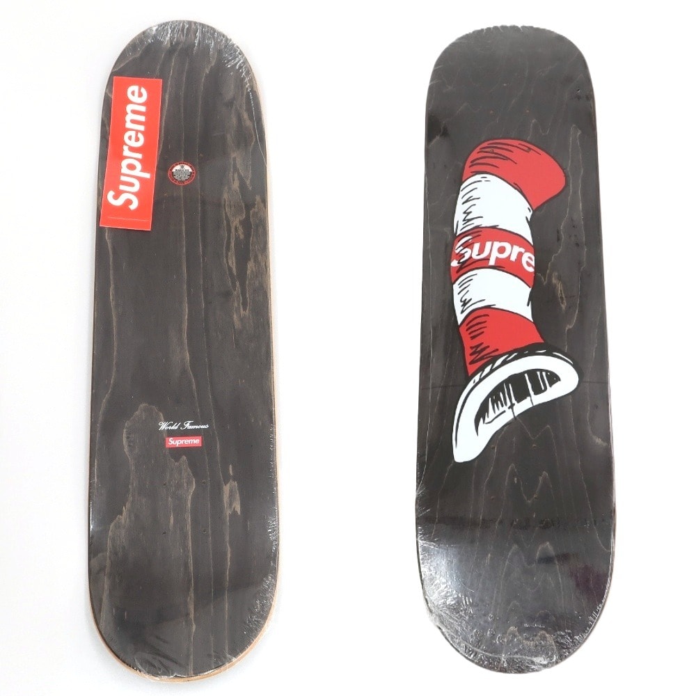 【中古】シュプリーム Supreme 2018年秋冬 Cat in the Hat Skateboard スケートボード デッキ スケボー ブラック【メンズ】