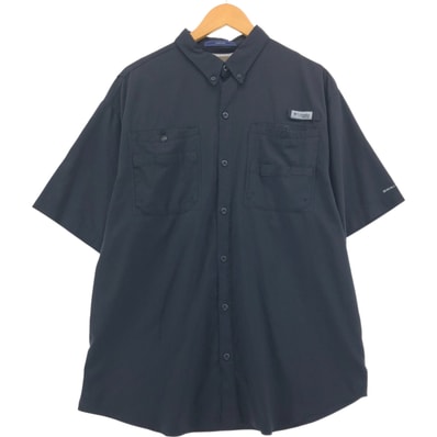 古着 コロンビア Columbia PFG OMNI-SHADE ボタンダウン 半袖 フィッシングシャツ メンズXL相当/eaa555829