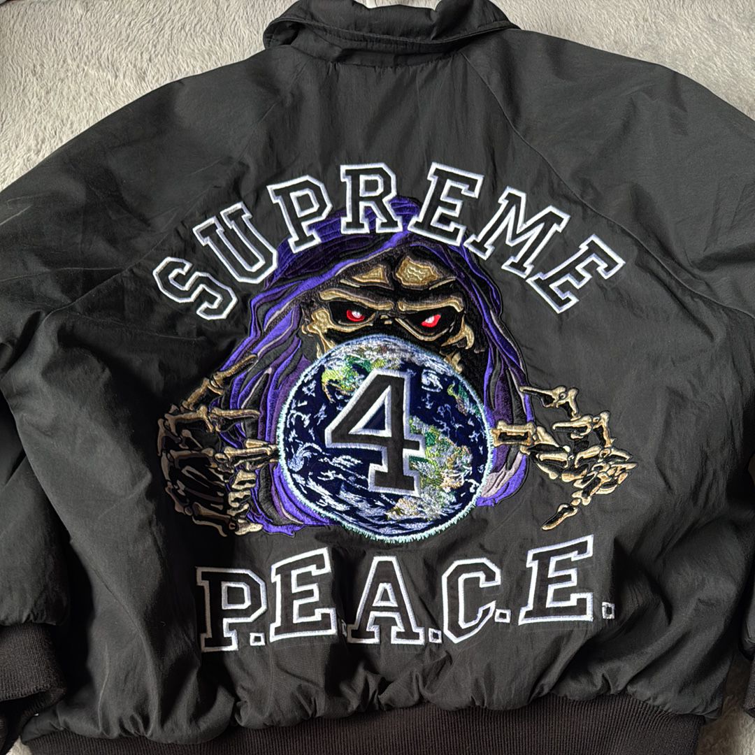 Supreme Peace Embroidered Work Jacket 