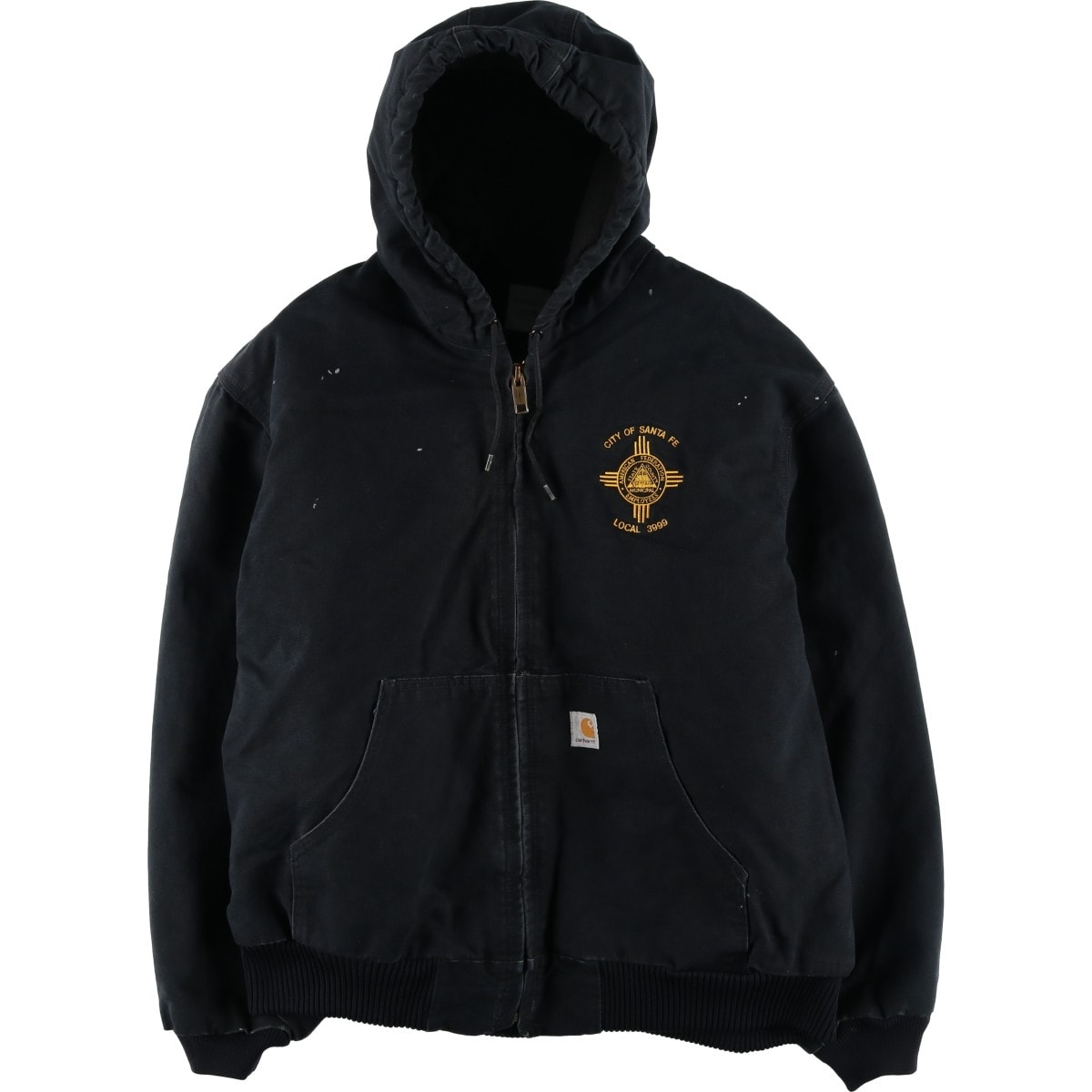 古着 カーハート Carhartt アクティブジャケット 中綿入り ダックフルジップパーカー USA製 メンズXXL相当/eaa603089