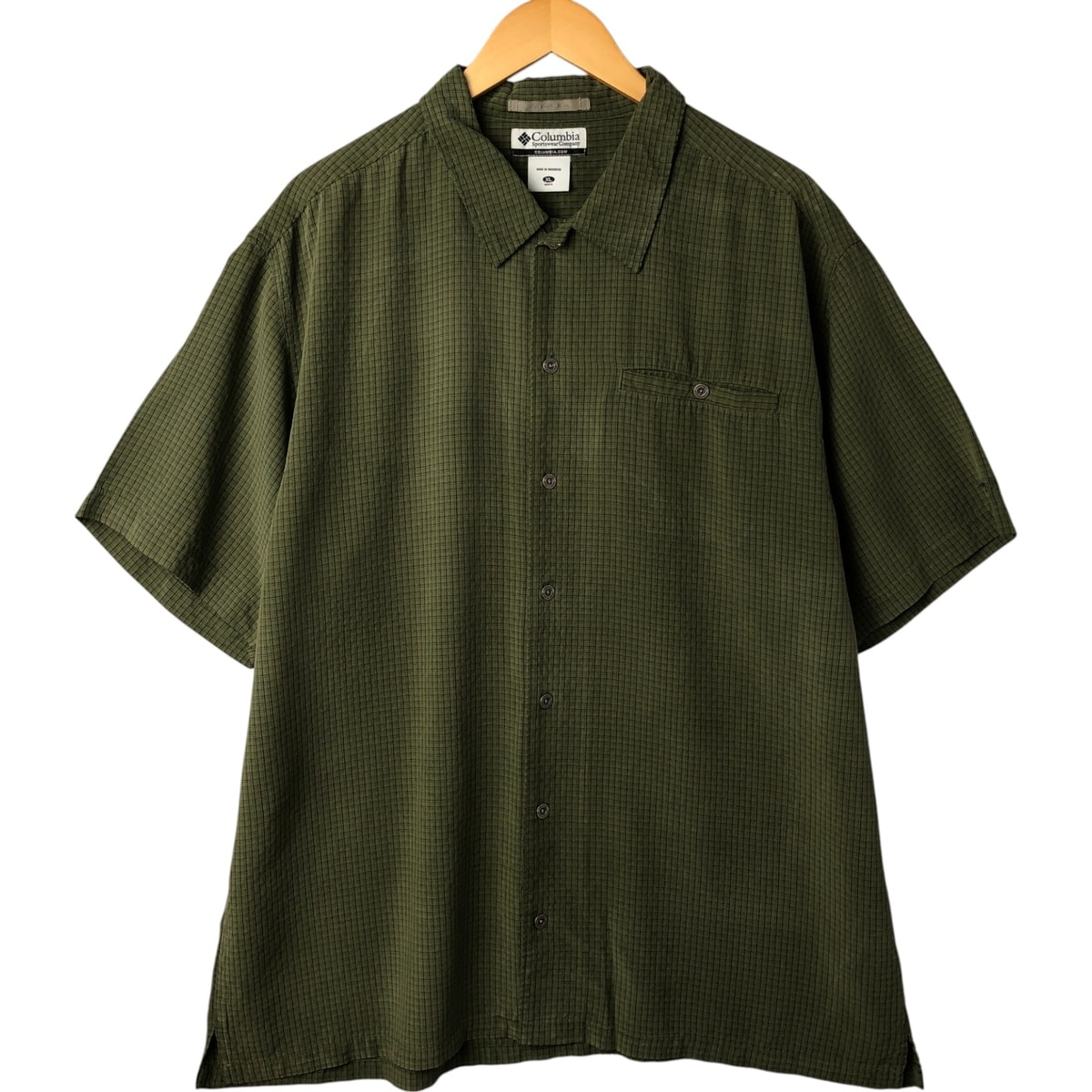 古着 コロンビア Columbia SPORTSWEAR COMPANY 半袖 コットン チェックシャツ ボックスシャツ メンズXL相当/eaa560162 【中古】 【250628】/eaa560162