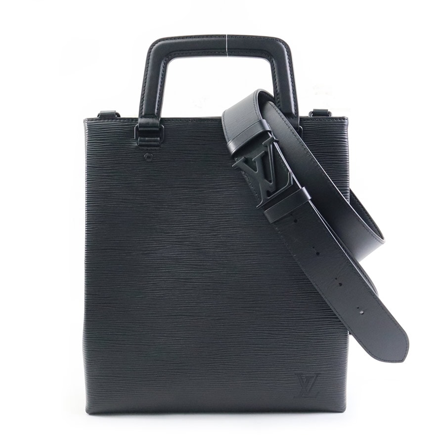 ルイ ヴィトン LOUIS VUITTON ハンドバッグ ショルダーバッグ エピ サックプラ フォールド エピレザー ノワール ユニセックス【中古】 90107g