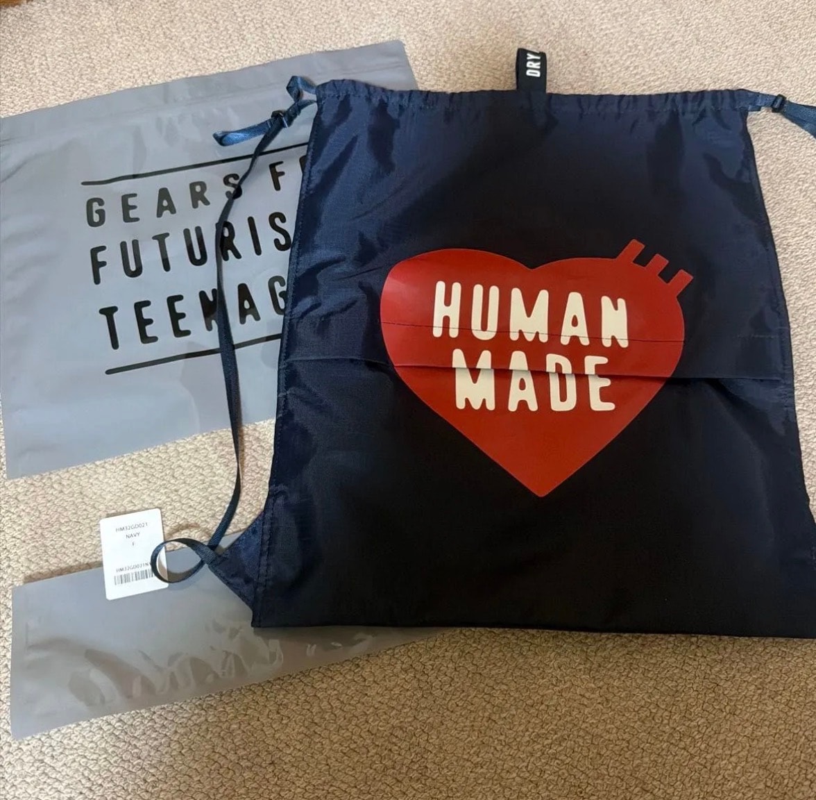 HUMAN MADE Knapsack "Navy"