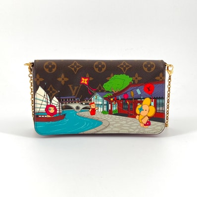 LOUIS VUITTON(ルイ・ヴィトン) ポシェットフェリシー ヴィヴィエンヌ ホリデイシリーズ ショルダーバッグ ブラウン