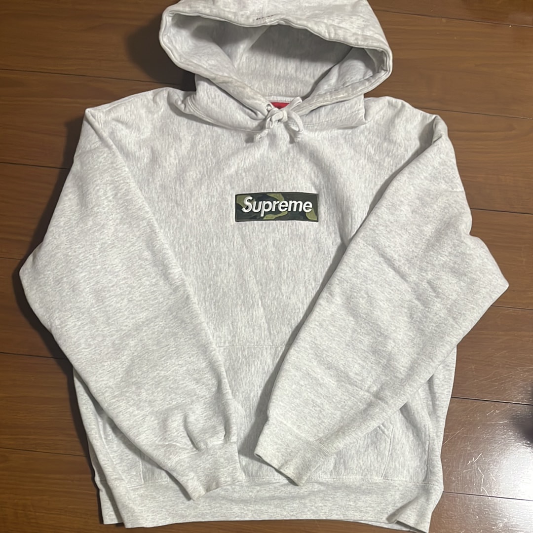 Supreme Box Logo Hooded Sweatshirt "Ash Grey" (23FW)