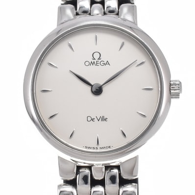 オメガ OMEGA 7560.31 デビル SS シルバー クォーツ レディース 良品 腕時計 I#150625