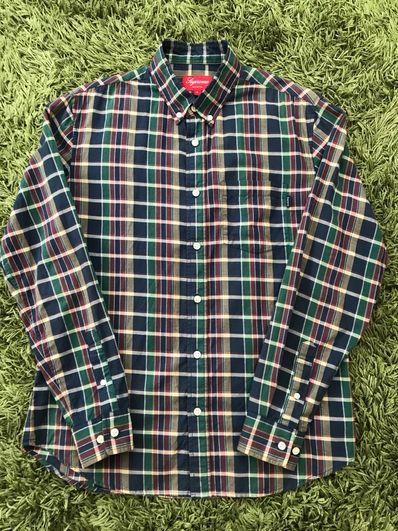 SUPREME COTTON CHECK SHIRT L/S